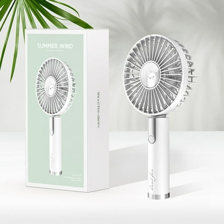 

2024 Handheld Fan Portable Mini Hand Held Fan With USB Rechargeable Battery 3 Speed Personal Desk Table Fan With Base 8 12 Hours Operated Small Makeup Eyelash Fan For Women Girls Kids
