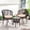 Brown, variant on Melocadol Modern Boho Outdoor Bistro Set, 3 Piece Wicker Patio Furniture with 2 Chairs and Sturdy Glass Table Top, All-Weather Cushions, Perfect for Balcony, Garden, Deck, Black Cushion