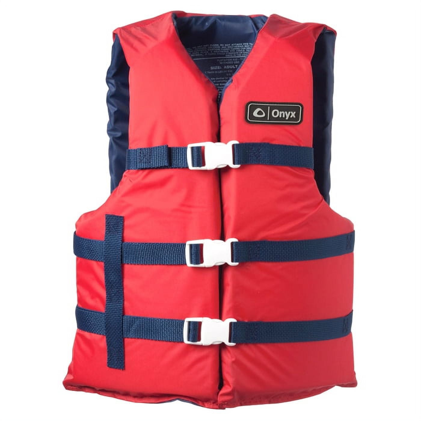 Absolute Outdoor Onyx Adult General Purpose Vest, Type III, Red 