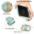 thumbnail image 2 of PU Leather Coin Purse Wallet Compact Water-Resistant Card Cases Money Organizers Cute Otter Pattern, 2 of 7