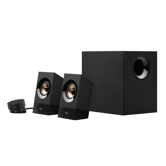 Restored Logitech Z533 2.1 Multimedia Speaker System with Booming Bass Subwoofer (Refurbished)