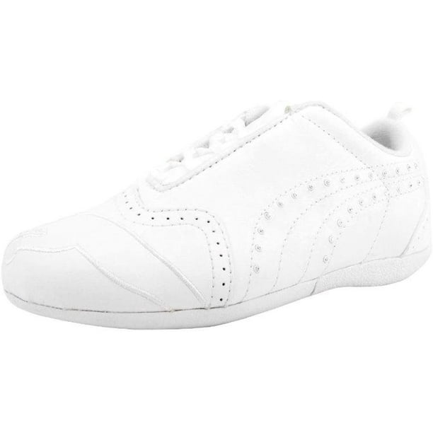 PUMA Girl Shoes Sela Diamond Rhinestone Little Kid White Sneakers