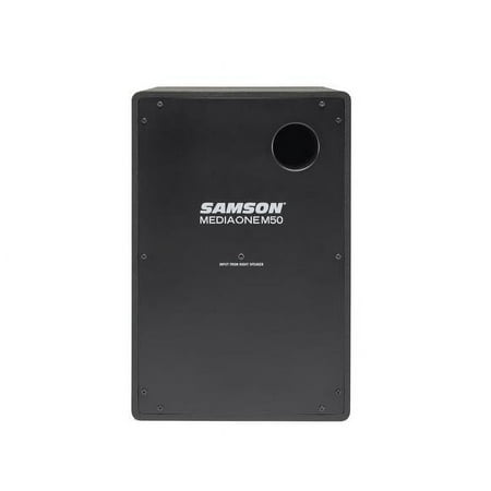 Samson - MediaOne 5.25" 40W 2-Way Powered Studio Monitors (Pair) - Black