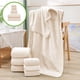 thumbnail image 1 of Juego de Toallas Cuadradas de Terciopelo de Ocho: 4 toallitas + 2 toallas + 2 toallas de baño - Patrón de Trigo, Beige, 1 of 6