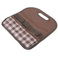 thumbnail image 3 of Bolsa de herramientas de gran capacidad, bolsa de almacenamiento de herramientas de carpintería portátil para jardín y hogar, color a juego, color café a cuadros, 3 of 8