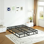 ULIESC 7 inch King Metal Box Spring, Sturdy Mattress Foundation, Fabric Cover Included, Easy Assembly