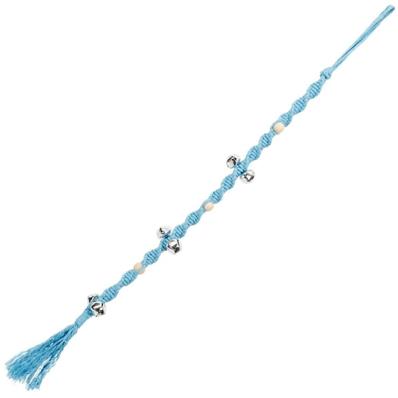 Hemoton  Hanging Dog Doorbell Dog Puppy Door Bell Go Outside Potty Training Bell Macrame Bell