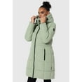 thumbnail image 6 of Marikoo Women's Warm Winter Coat with Hood - Quilted Thigh-Length Jacket - Natsukoo XVI, 6 of 8