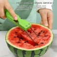 thumbnail image 3 of SPOORYYO 4-in-1 Watermelon Slicer Fork Set - Stainless Steel Fruit Cutter & Camping - Cubing Tool with BPA-Free, Rustproof Design - Perfect for Summer Gatherings & Outdoor Fun - Includes 1 Pc, 3 of 9