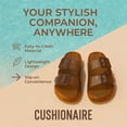 thumbnail image 3 of Sandalias tipo slide impermeables CUSHIONAIRE con doble hebilla ajustable, 3 of 9