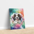 thumbnail image 3 of Funny Watercolor Adorable English Springer Spaniel Peeking Through Torn Paper Effect Vertical Matte Canvas Poster Springers Dog Lover Gifts Wall Art Home Decor - 00026, 3 of 5