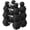 150 lb Set (Pair of 5, 15, 25, 30 lb), variant on HANDBODE Hex Dumbbells, Rubber Encased, 210 lb Total Weight, 6-Piece Set (30, 35, 40 lb Pairs)