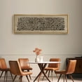 thumbnail image 2 of IDEA4WALL Extra Large Framed Canvas Print Wall Art Black and Tan Neutral Tone Landscape Illustration Abstract Geometric Shape Wall Decor Vintage Oversized Artwork for Living Room - 60"x20", 2 of 5