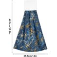 thumbnail image 3 of SKYSONIC Marble Fashion Pattern Hanging Tie Towels 2 Pieces, Absorbent Hand Towels Tea Bar Dish Dry Towels for Kitchen Bathroom Home Decor,14" x18.2", 3 of 7