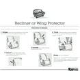 thumbnail image 3 of Innovative Textile Solutions 1-Piece 5 Star Solid Recliner Furniture Cover Slipcover, Chocolate/Ivory, 3 of 6