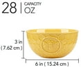 thumbnail image 3 of Certified International  French Bees Set of 4 Embossed Honeycomb Ice Cream Bowls - 6" Diam x 3", 3 of 4