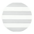 thumbnail image 2 of TOWN & COUNTRY BASICS Cabana Stripe Indoor Outdoor Placemats 4-Pack Set, Reversible and Easy Clean, Grey/White, 15" Round, 2 of 13