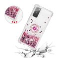 thumbnail image 5 of Funda para Samsung Galaxy S20 FE 4G/5G con Brillo Líquido Flotante, Purpurina, Parachoques y Anillo Giratorio Soporte, 5 of 5