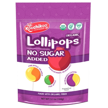 Sugar Free Organic Lollipop Pouch
