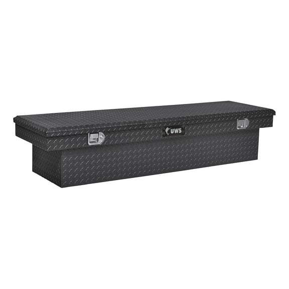 UWS EC10382 66-Inch Gloss Black Heavy-Wall Aluminum Truck Tool Box, RigidCore Lid