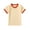 Beige, variant on JoyHoop Girls Crew Neck Color Block Basic Summer Casual Short Sleeve T Shirt