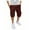 Wine, variant on FRSASU Mens Cargo Sweat Shorts Casual Elastic Waist Drawstring Gym Relaxed Fit Athletic Jogger Shorts with Multi Pockets Wine