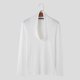 thumbnail image 3 of INCERUN Tops 2024 Camisetas de estilo americano de moda para hombre con cuello en U profundo y diseño de pila, camisetas casuales de manga larga sólidas S-5XL, 3 of 5