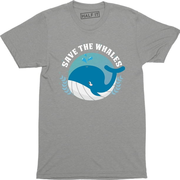Half It - Save The Whales - Funny World Peace Narwhals Men's Tee Shirt ...