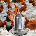 thumbnail image 4 of Chicken Water Heater Poultry Waterer Heated Base Metal Winter Deicer Chicken Drinking Heater Winter Deicer Heated Base, Pet Water Heater for Metal Poultry Founts, 4 of 8