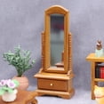 thumbnail image 3 of Miniatura Mirror Dollhouse con cajón, escala 1:12 de madera de abedul, 3 of 3