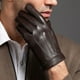 thumbnail image 4 of Nuevos guantes de primavera 2022, guantes de cuero auténtico para hombre, guantes negros de piel de oveja auténtica con pantalla táctil, guantes cálidos finos para conducir, 4 of 5