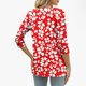 thumbnail image 3 of Tejiojio 3/4 Length Seelve Shirts for Women Casual Printed Crewneck Blouse Loose Fit Summer Top, 3 of 5