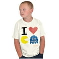 thumbnail image 5 of Pixelized Retro Game I Heart PACMAN Crewneck T Shirts Boy Girl Teen Brisco Brands L, 5 of 6
