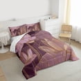 thumbnail image 3 of Homewish Floral Lotus Full Size Comforter Sets 3-Piece for Teens Boys Girls,Chic Flowers Bedding Comforter Set,Oriental Style Lightweight Bedding Sets,Ultra Soft Home Decor,Reversible, 3 of 8
