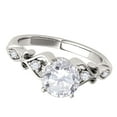 thumbnail image 3 of Aonejewelry 0.50 Ct Diamond Brilliance Cut Engagement Wedding Ring In 14K White Gold, 3 of 4