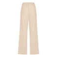 thumbnail image 5 of Linen Pants Women Summer 2026 Casual High Waisted Drawstring Pant Cotton Straight Wide Leg Lounge Trousers with Pockets, 5 of 5