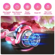 LENOGE Bluetooth Hoverboard, 6.5 300W Powerful Motor Hover Board with LED Lights, 6-10MPH Max Speed Self Balancing Electric Scooter