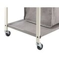thumbnail image 3 of TRINITY BASICS® 2-Bag White Laundry Cart - Champagne Poles, 3 of 7