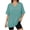 Grayish blue, variant on Oversized T shirts for Women V Neck Short Sleeve Loose Tees Summer Casual Basic Tops