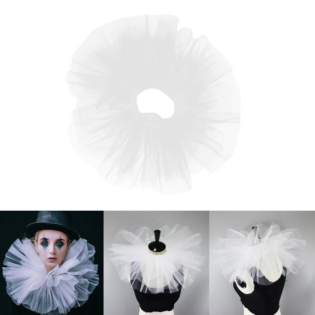 Accesorios Disfraz Isabelino Renacentista Hugo Collar Falso Mujer Blanco