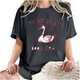 thumbnail image 5 of Njoeus Graphic Tees for Women Tshirts Shirts for Women Womens Funny Cool Graphic Tee Shirts Summer Loose Casual Cute Tops Oversized Tshirts Tees Gift for Women Girls S-Xxl Plus Size Summer Outfits Sum, 5 of 6