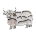 thumbnail image 3 of Flynix Animal Shaped Wood Serving Tray Decorative Platter for Cafe Bar Kitchen Birthday Style B, 3 of 10