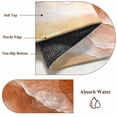 thumbnail image 6 of Burnt Orange Beach Coastal Area Rugs 3'x5', Small Throw Rugs for Living Room Bedroom, Summer Nautical Seaside Ocean Ombre Indoor Outdoor Rug Non-Slip Low Pile Carpet Runner Reversible Floor Mats, 6 of 8