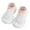 Orange, variant on Xijirk Baby Shoes Knit Upper Striped Pattern On Design Soft Sole Breathable Lightweight Footwear Casual Shoes For Indoor Home Wear,Grey,5