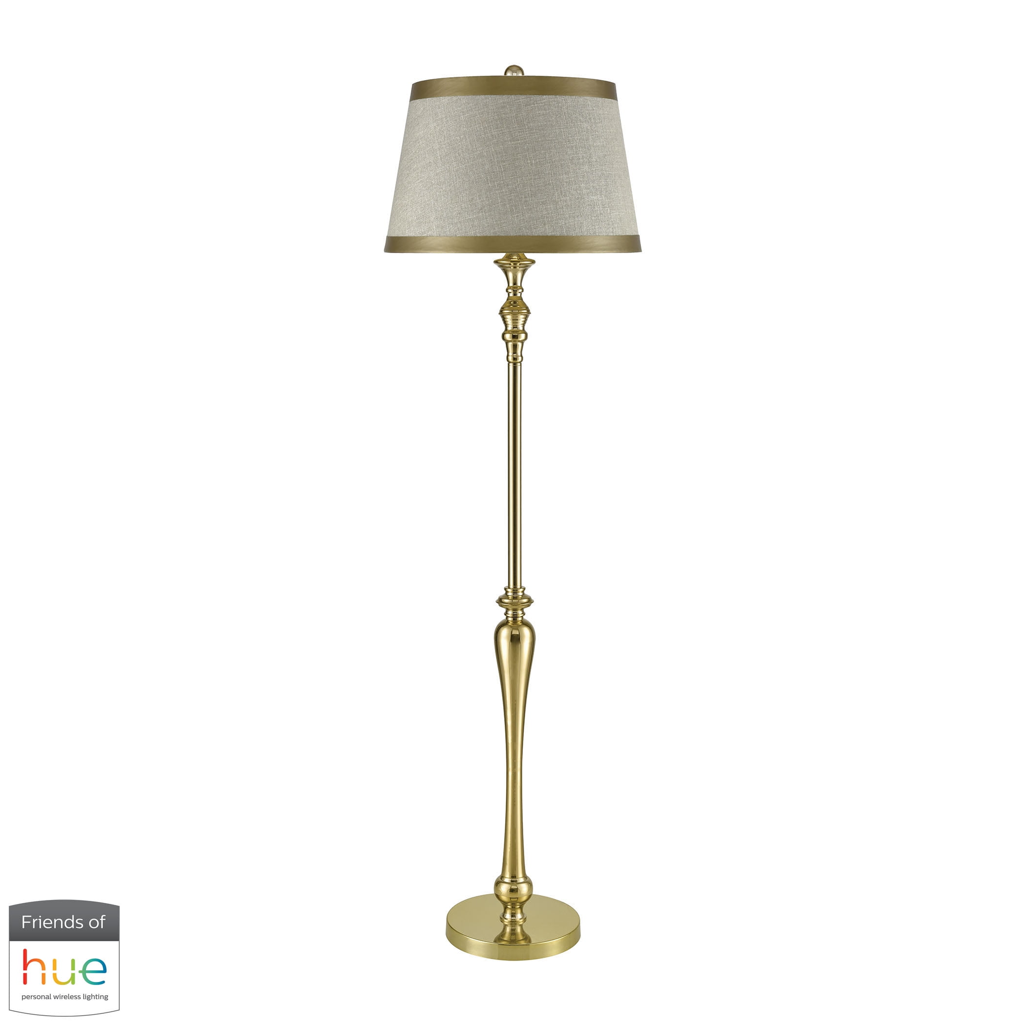 Figueroa Floor Lamp with Philips Hue LED Bulb/Dimmer
