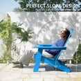 thumbnail image 6 of Dycanpo Folding Adirondack Chairs Set of 4,Fire Pit Patio Garden Chair with Cup Holder,Bright Blue, 6 of 7