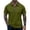 Army Green, variant on Men's Casual Short Sleeve 1/4 Zip Up Polo Shirts Turn Down Collar Lightweight Breathable Pocket Design Tops For All Seasons,Yellow,S