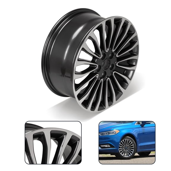 18" OE Quality Rim Grey & New Machined Wheel Fits Ford Fusion 2017-2018 18x8