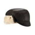 thumbnail image 2 of Eastern Counties Leather Mens Caxton Sheepskin Aviator Trapper Hat, 2 of 3
