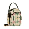 thumbnail image 7 of FORMRS Crossbody Bag for Women Quilted Travel Shoulder Cell Phone Purse with Chain Strap Handbag, Retro Green Stars, 7 of 7